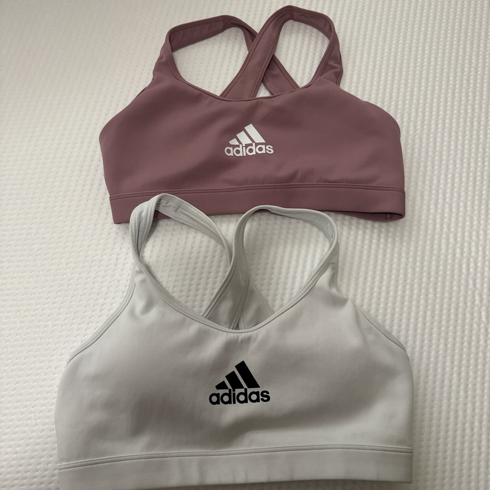 Adidas Dual Sports Bra Set in Purple and Gray